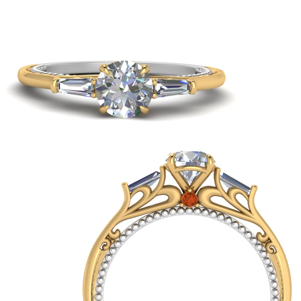 3 Stone Baguette Ring
