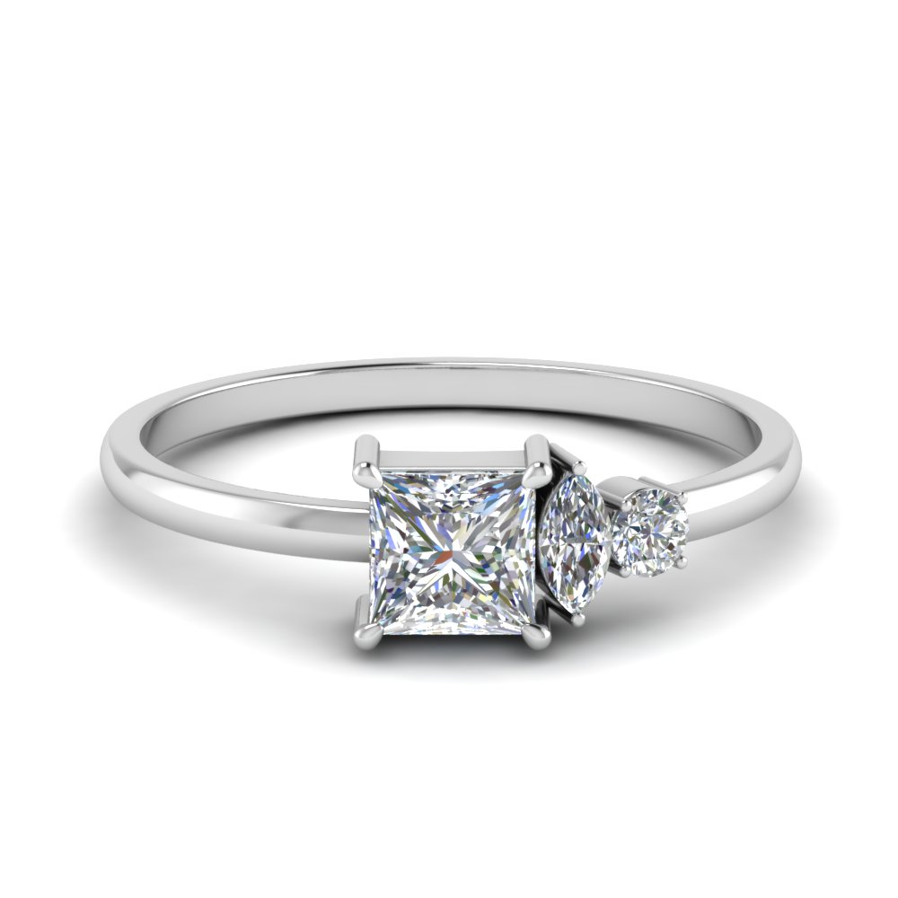 non traditional delicate diamond wedding ring in FD9007PR NL WG.jpg
