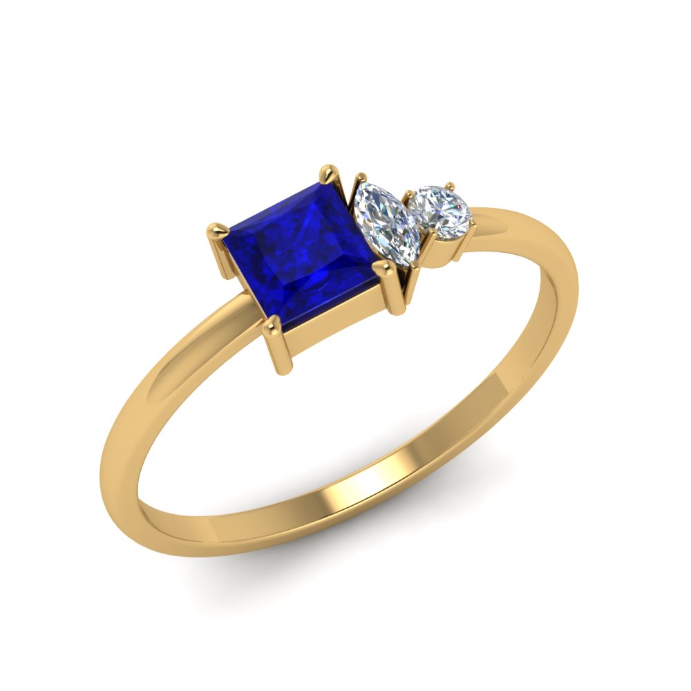 Delicate Sapphire ring in silver with gold popular plated, 14k gold ring, engagement ring, diamond alternative