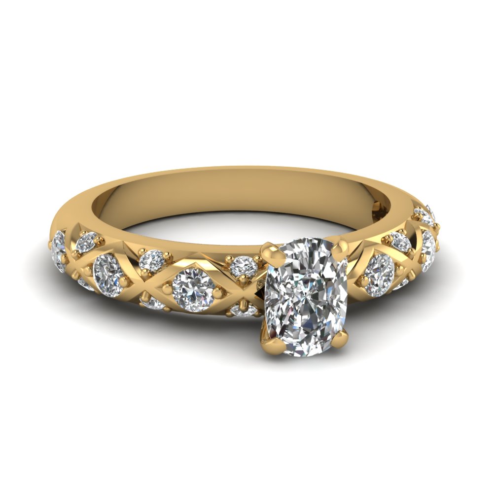 0.70cts. Solitaire Baguette Diamond Accents 18K Rose Gold Ring JL AU 1