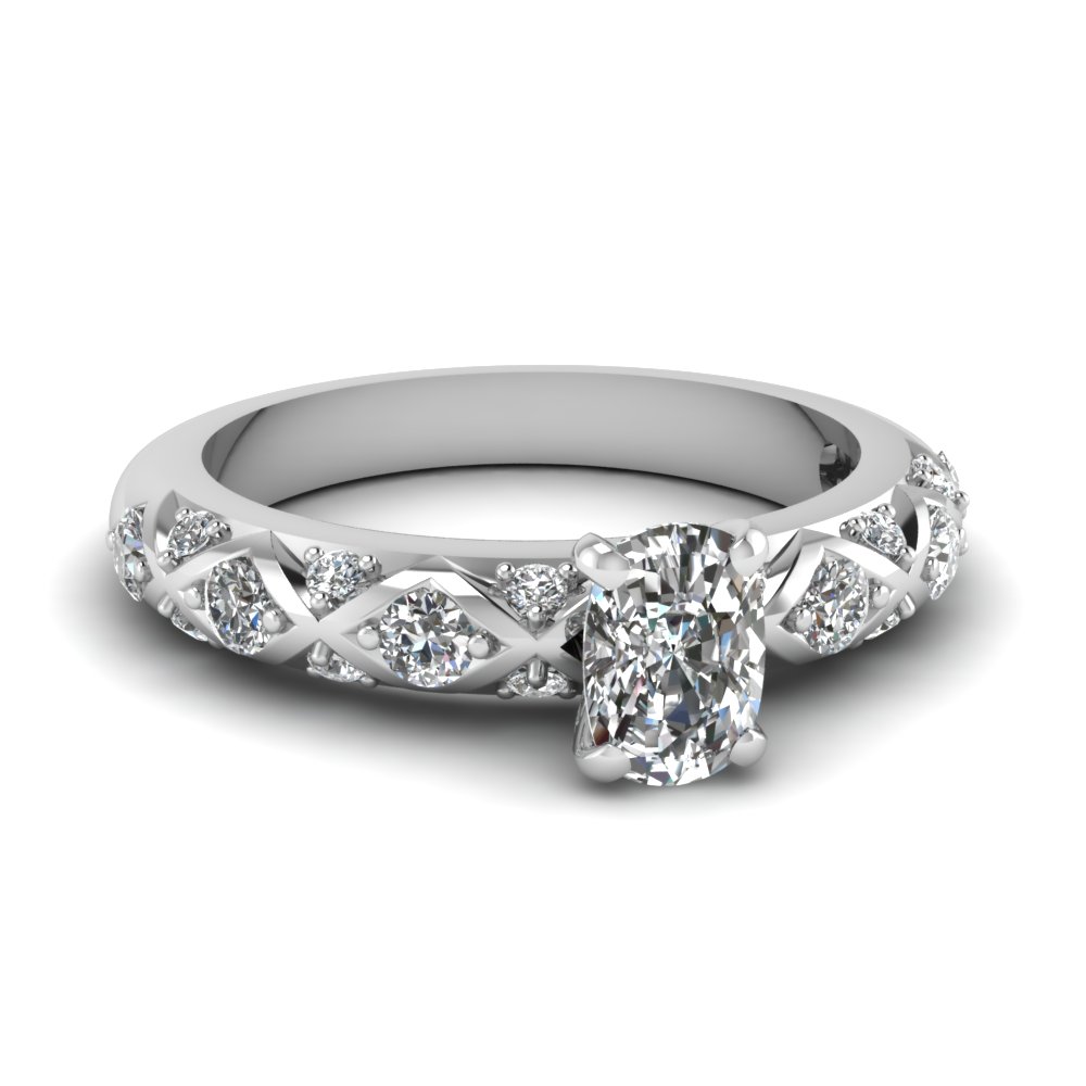 18k white gold 1.20ctw round diamond infinity wedding ring sz 6.5 wide –  Finer Jewelry, Inc.