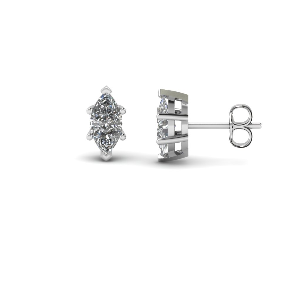 1 carat marquise diamond earrings