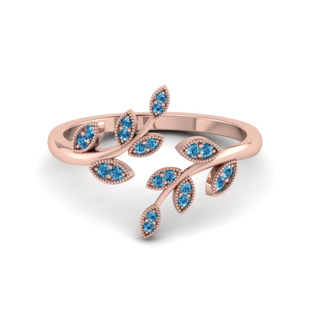 Rose gold blue on sale topaz