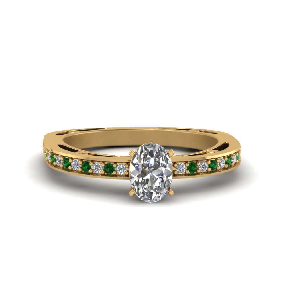 0.50 Ct. Oval Diamond Women Engagement Ring