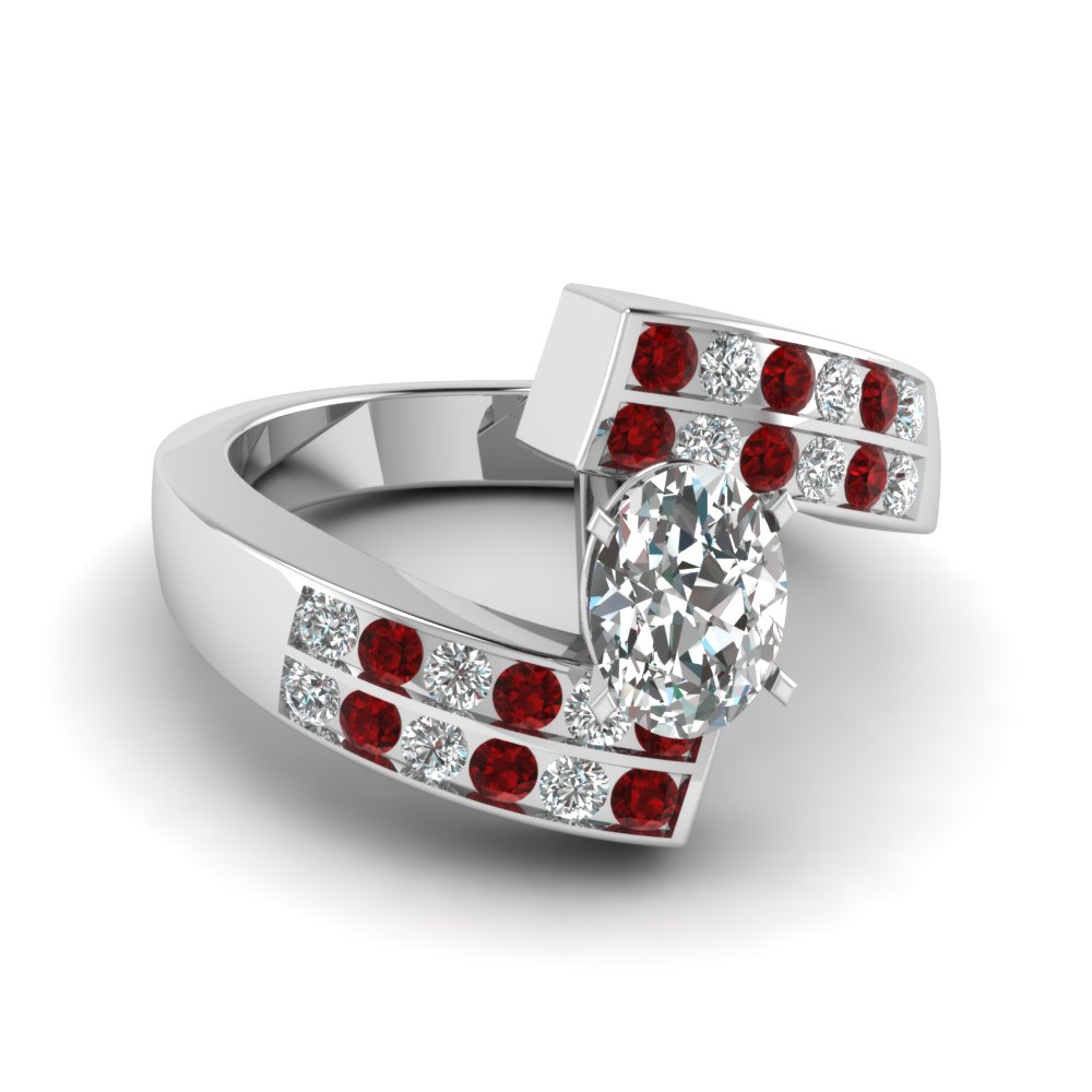 Womens Swirl Diamond Ring