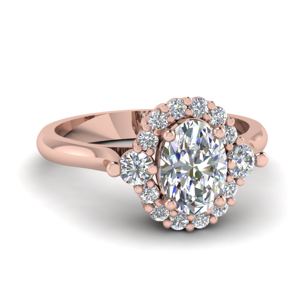 Floral Prong Diamond Ring