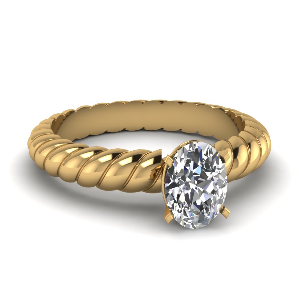 Oval Diamond Solitaire Ring Yellow Gold Oval Diamond Solitaire Ring Yellow Gold
