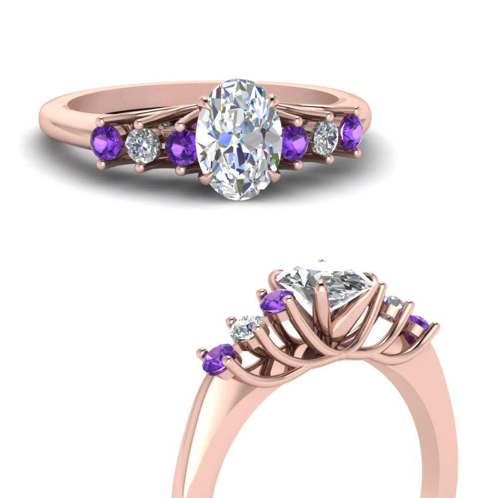 Wedding Rings With Purple Stones Wedding Rings Sets Ideas