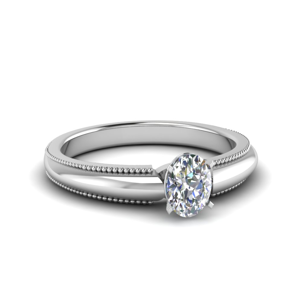 Oval Solitaire Engagement Rings