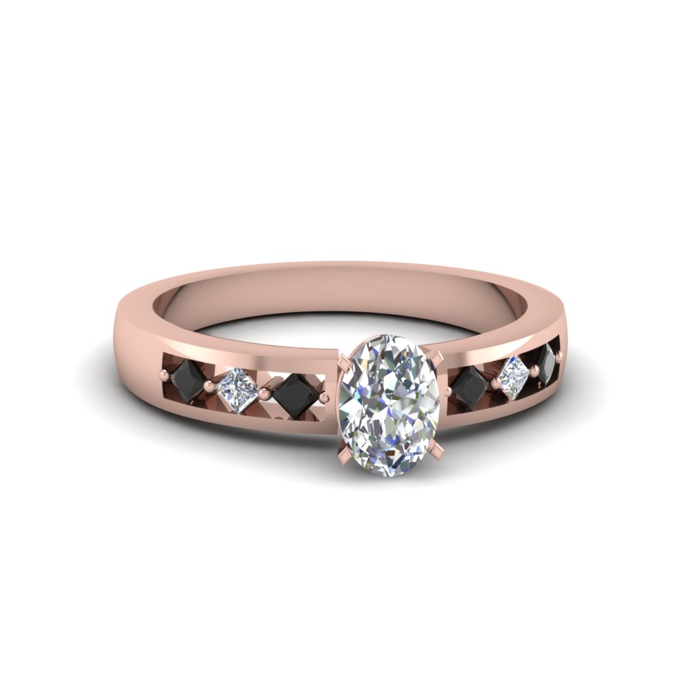 Kite Set Accented Oval Cut Engagement Ring