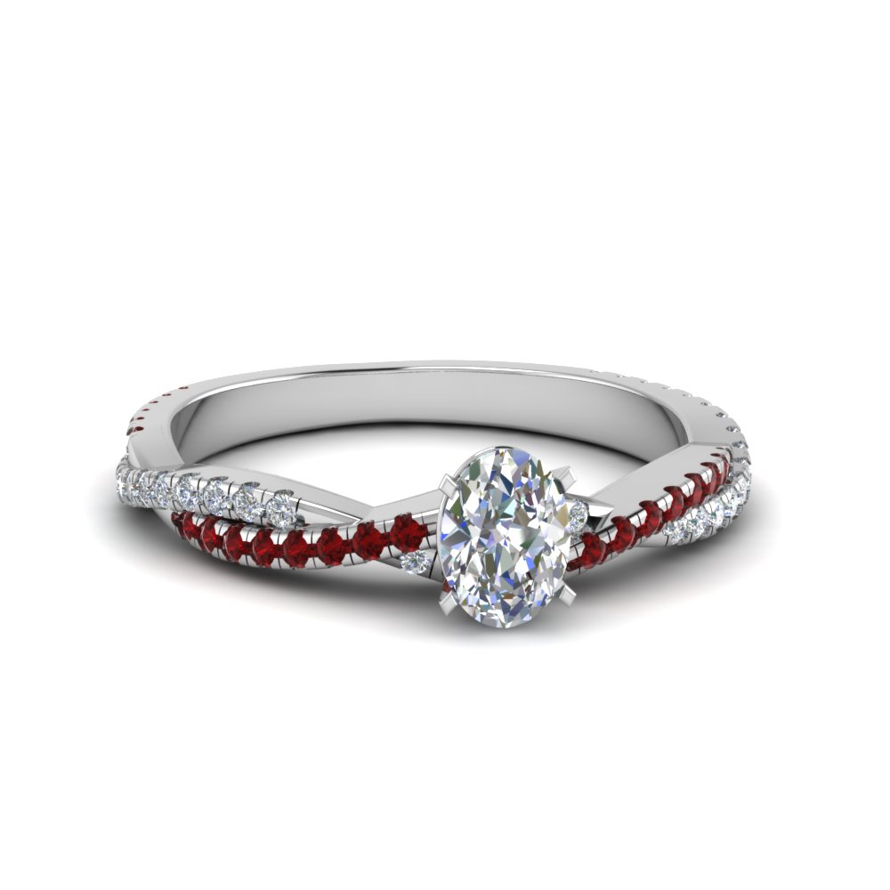 Twisted Vine Ruby Ring