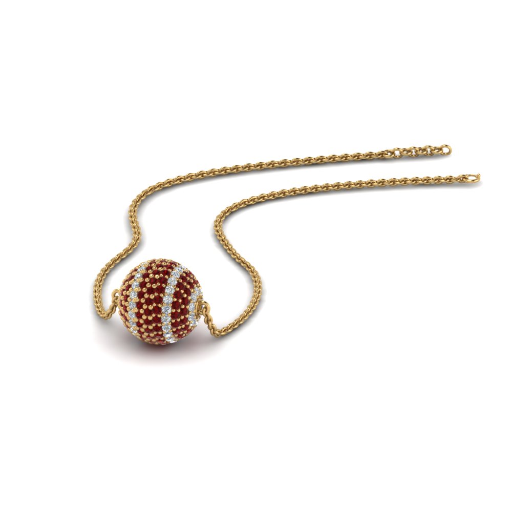 gold chain with diamond balls