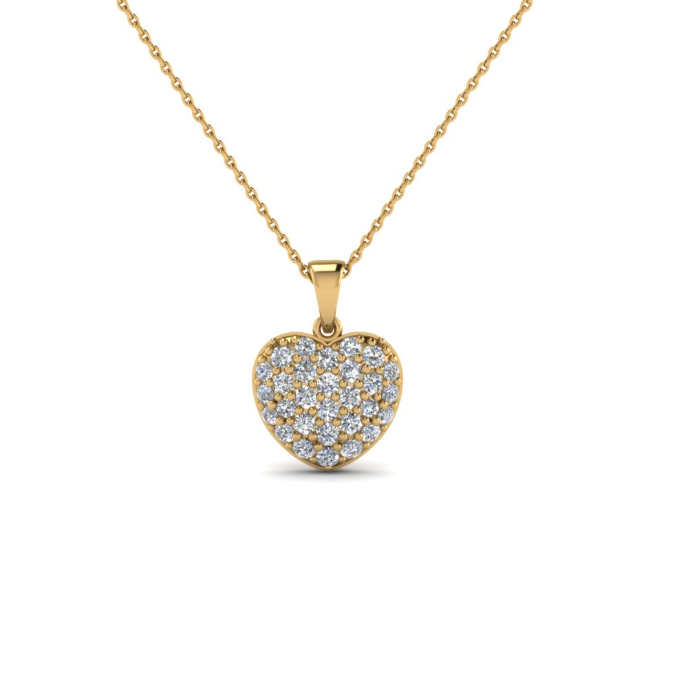 14k heart pendant necklace