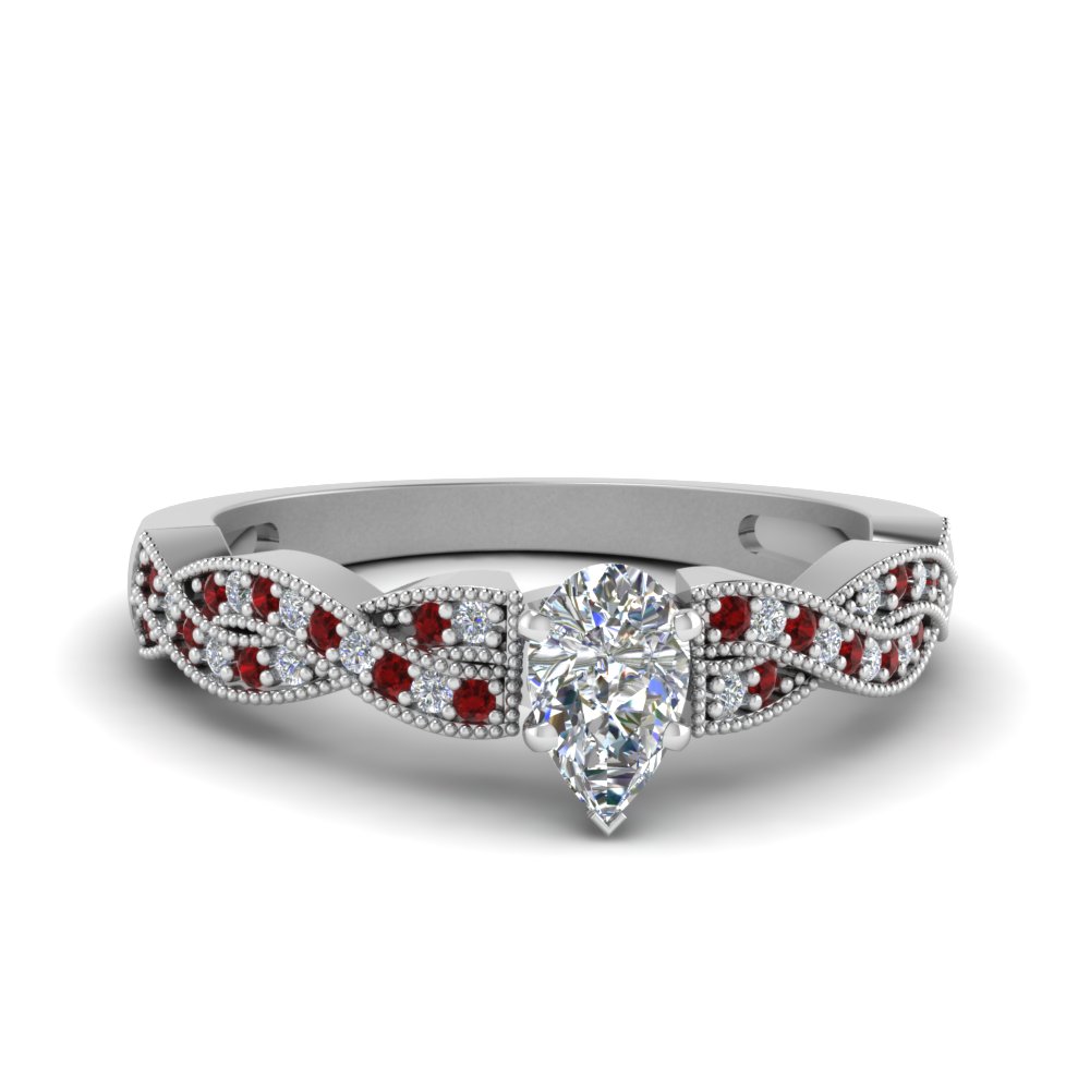 pear shaped diamond milgrain twisted engagement ring with ruby in FDENS3031PERGRUDR NL WG.jpg