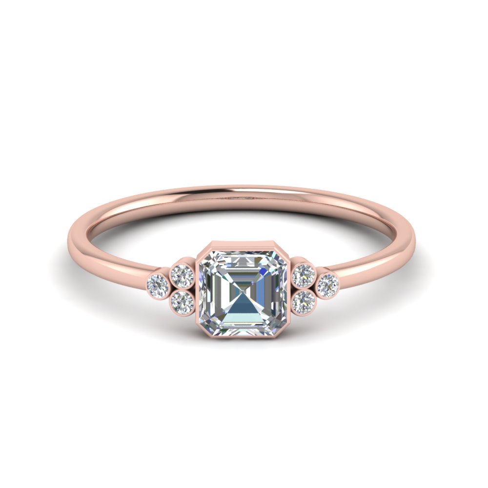 Petite Bezel Set Diamond Ring 