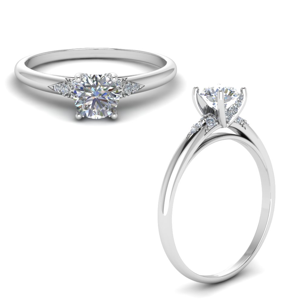 Petite Dome Engagement Ring