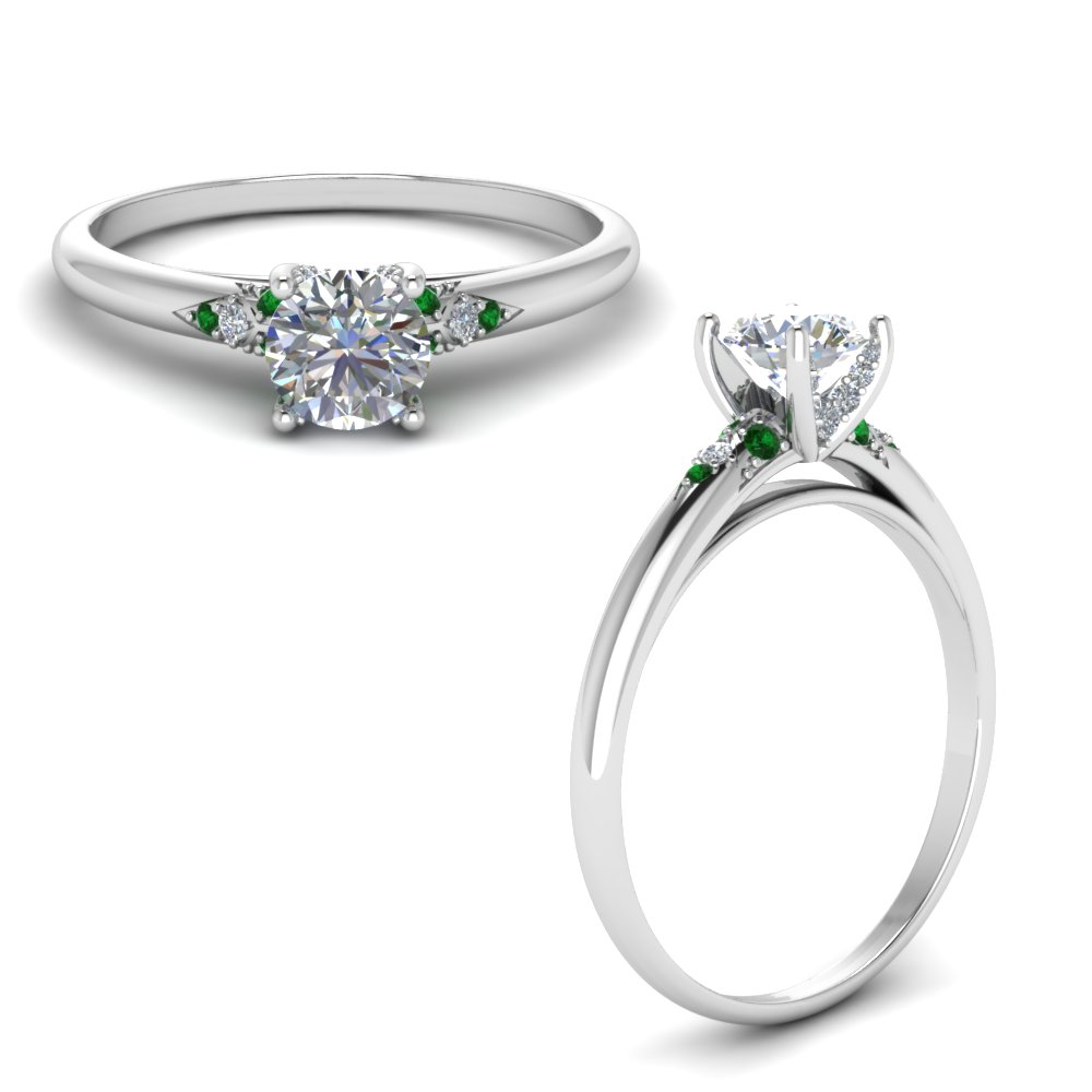 Petite Dome Engagement Ring