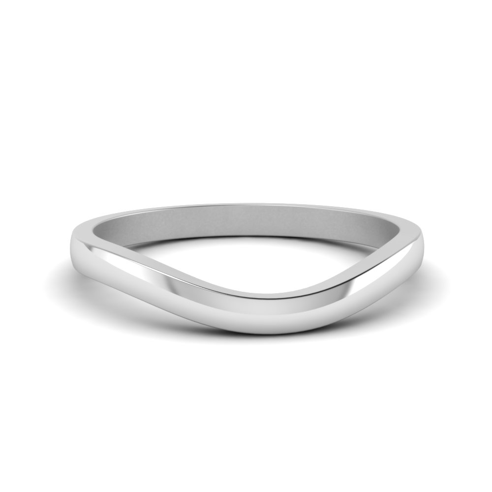 Plain Curved Wedding Band