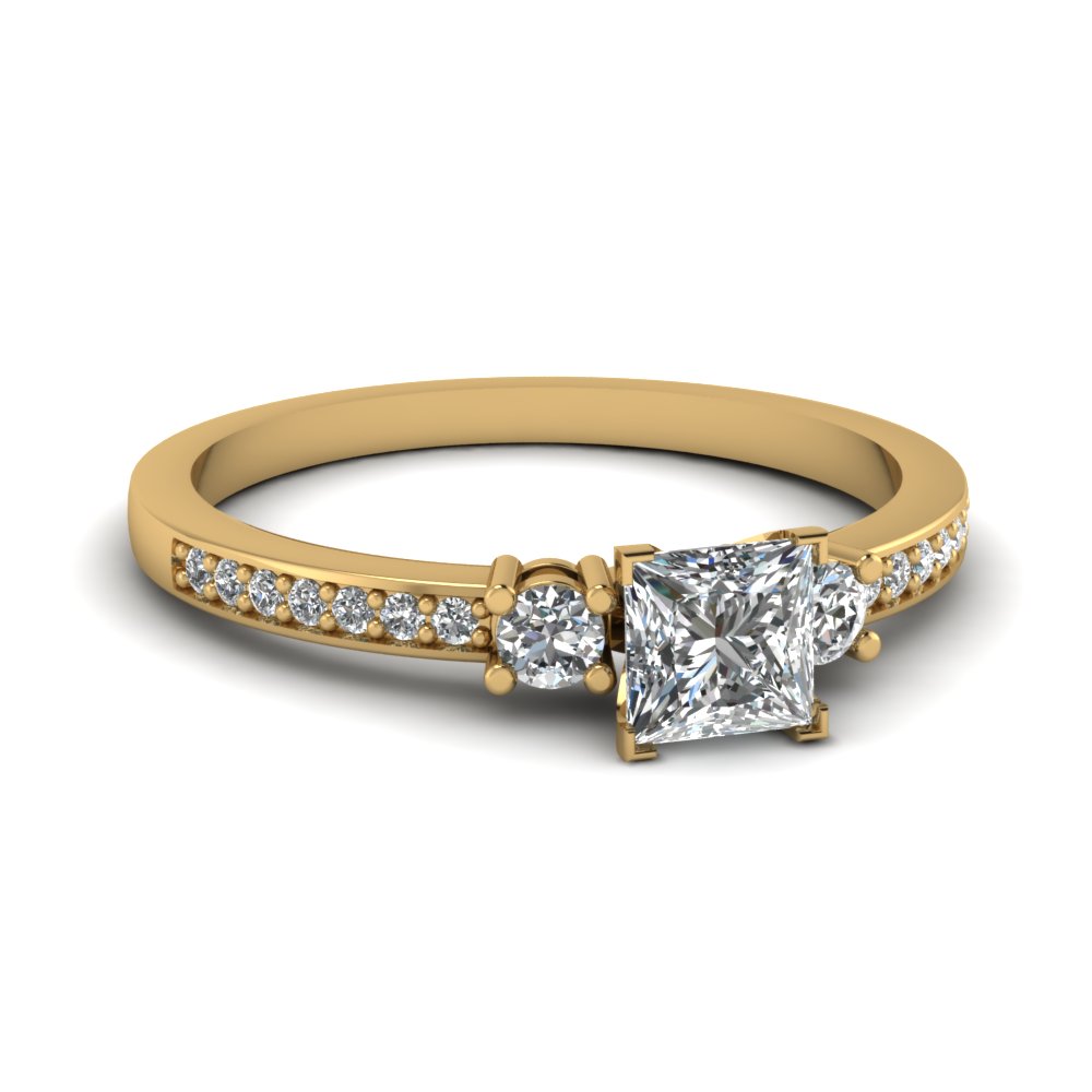 0.50 Ct. Princess Cut Women Diamond Ring