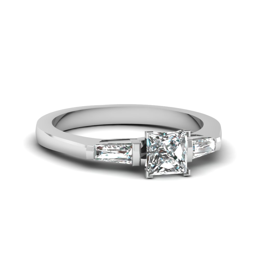 Tapered Baguette Diamond Ring
