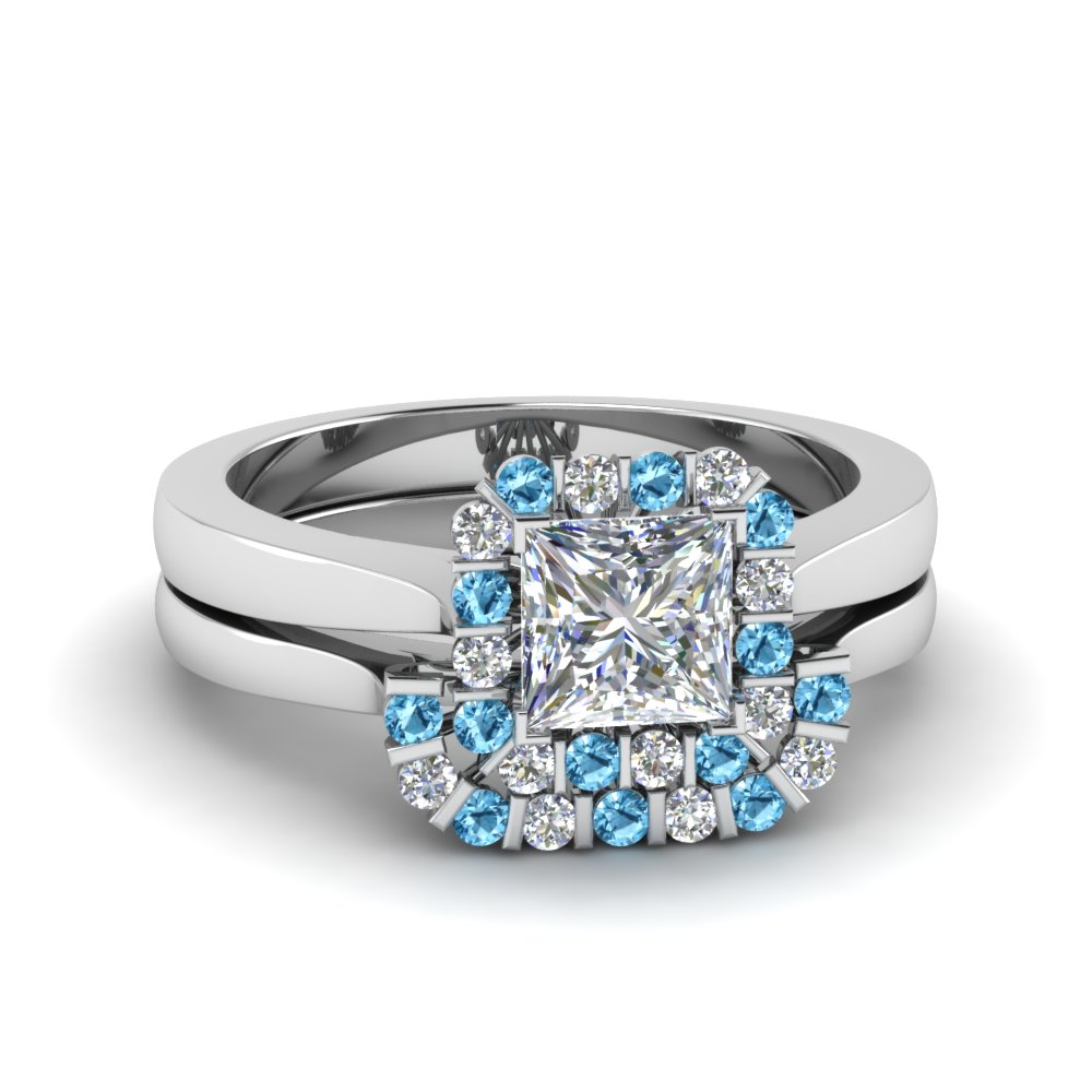 Buy Blue Topaz Engagement Rings Online At Fascinating Diamonds