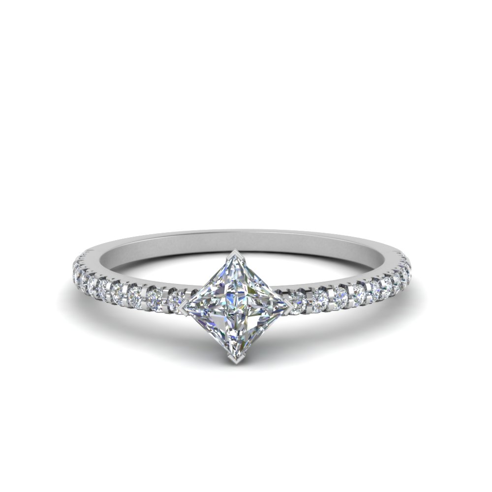 Kite Set Gemstone Engagement Ring