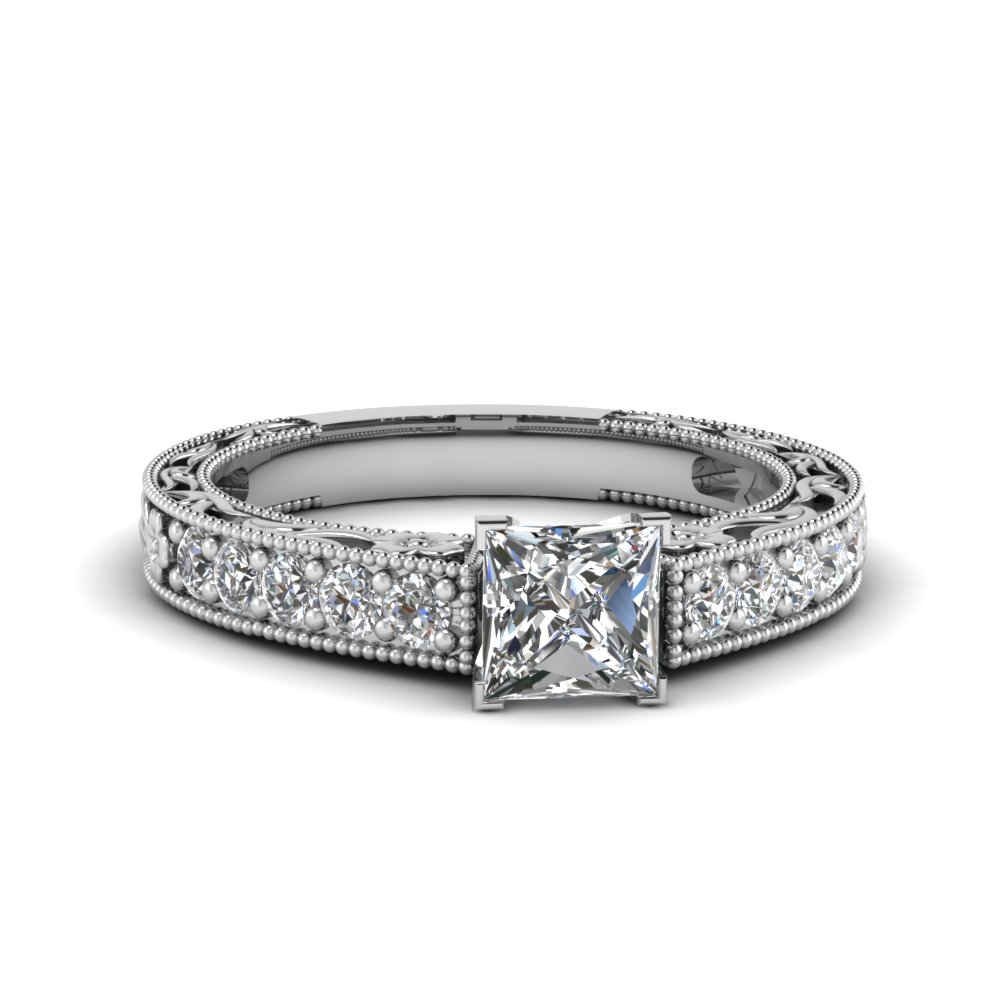 Princess Cut Vintage Engagement Rings