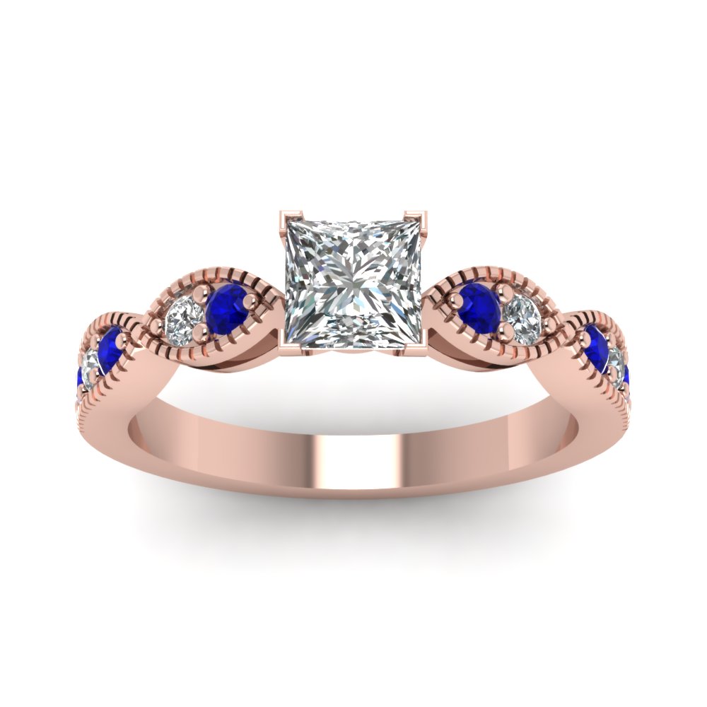 Petite milgrain diamond deals ring