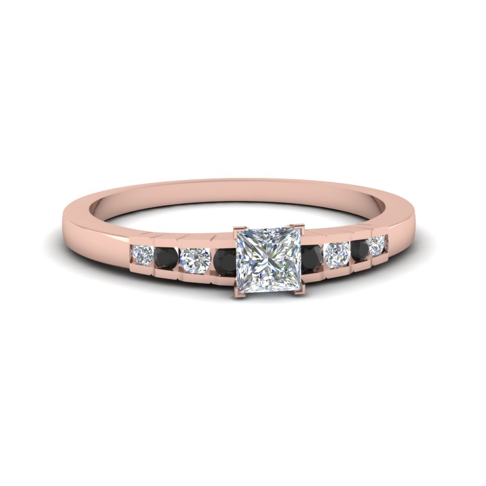 Diamond Channel Set Engagement Ring