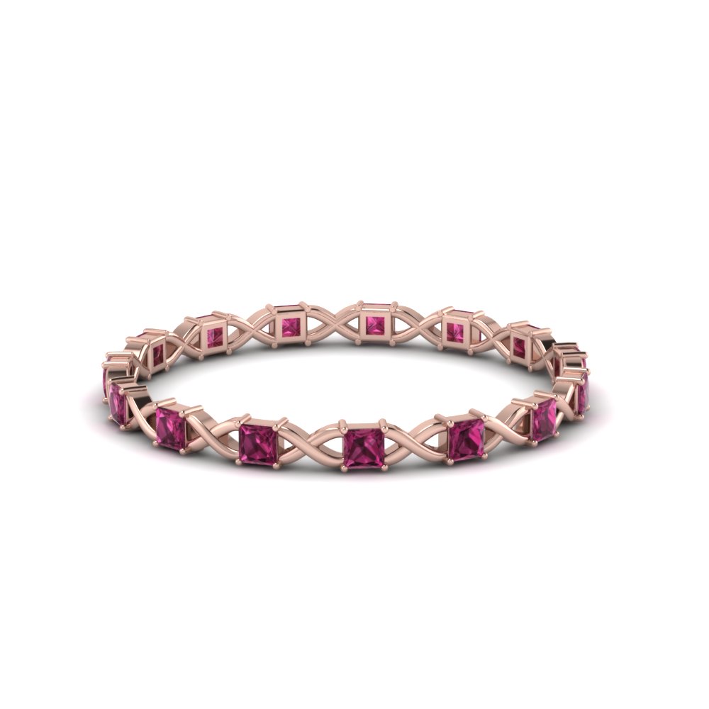 Pink Sapphire Eternity Bands