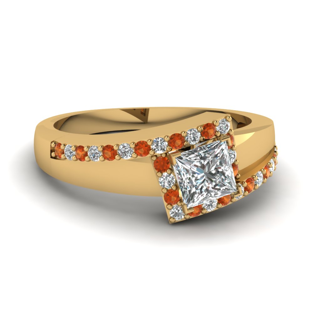 orange gold ring