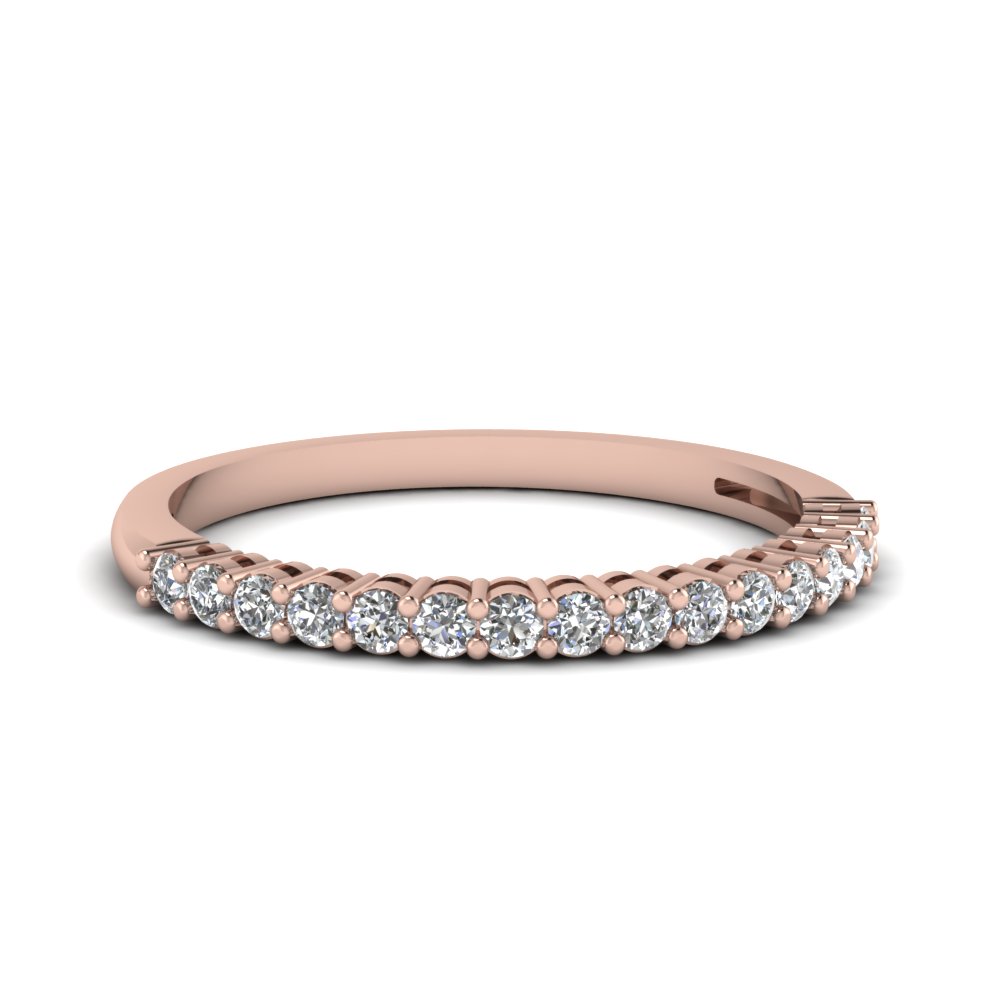 Rose Gold Wedding Bands  For Women  Fascinating Diamonds