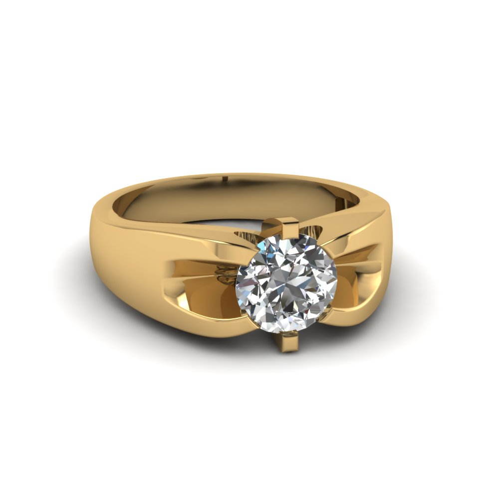 gold diamond wedding ring for men