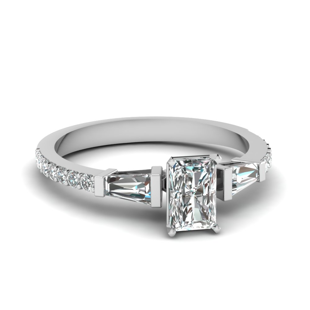 0.50 Ct. Radiant Cut Diamond Women Engagement Ring