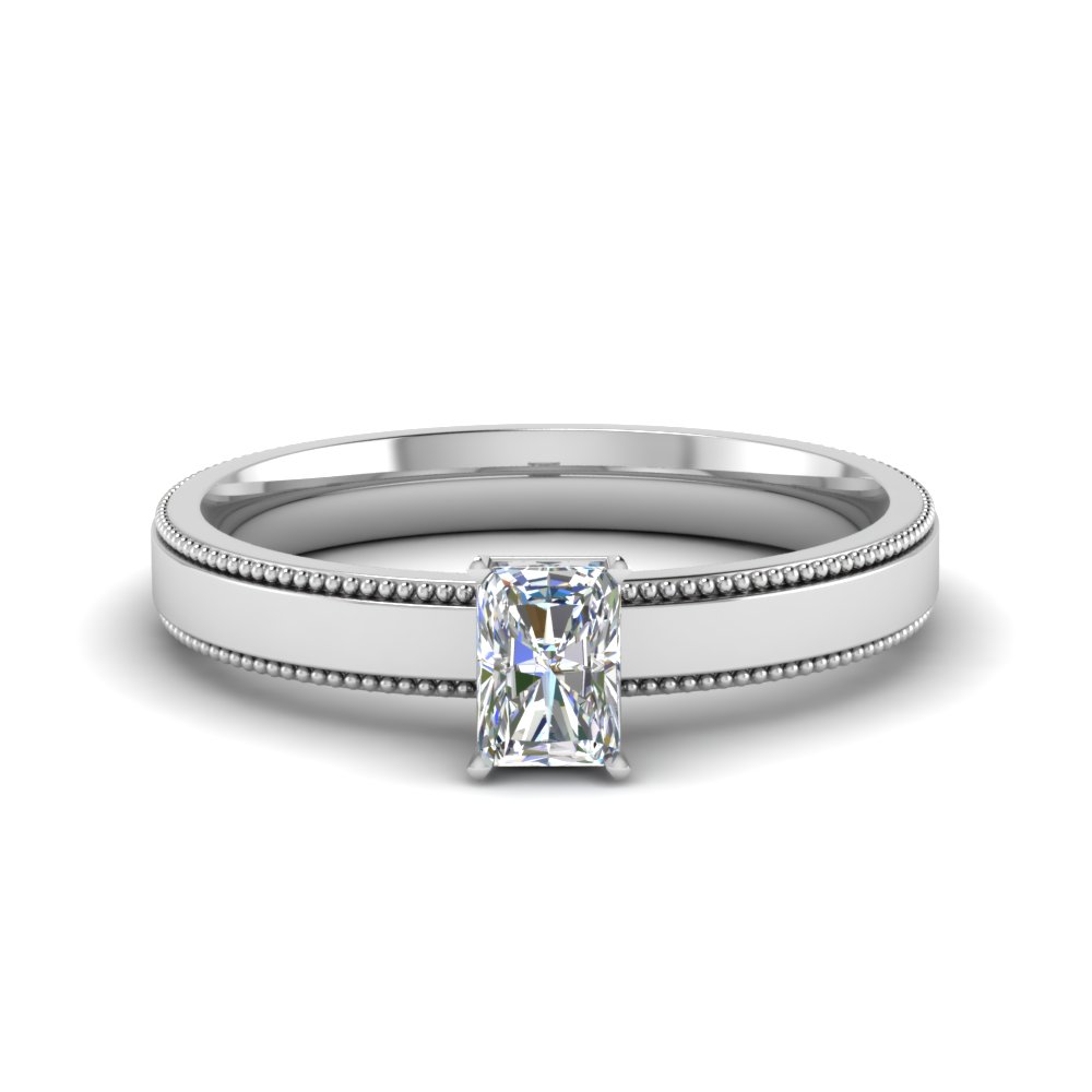 Radiant Cut Solitaire Rings