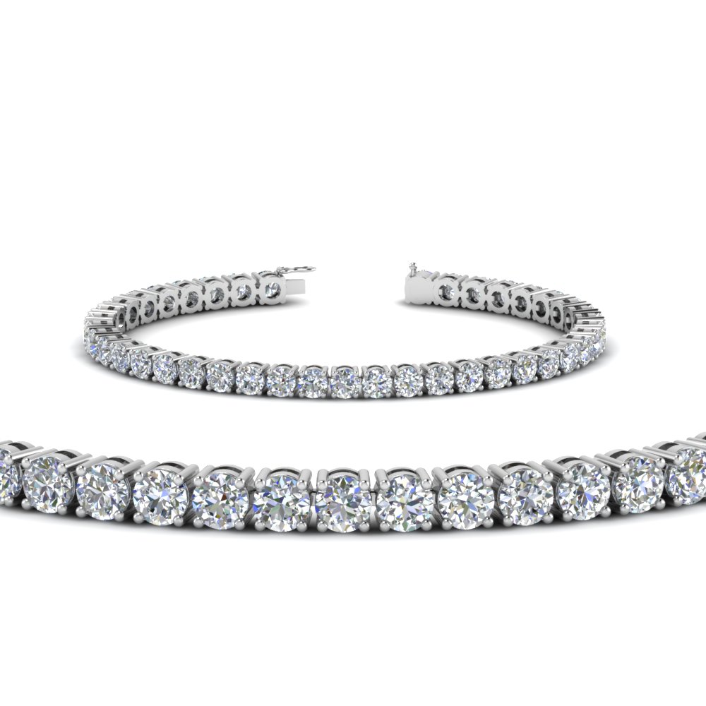 real diamond tennis bracelet (9 carat) in FDBRC8640 9CT NL WG