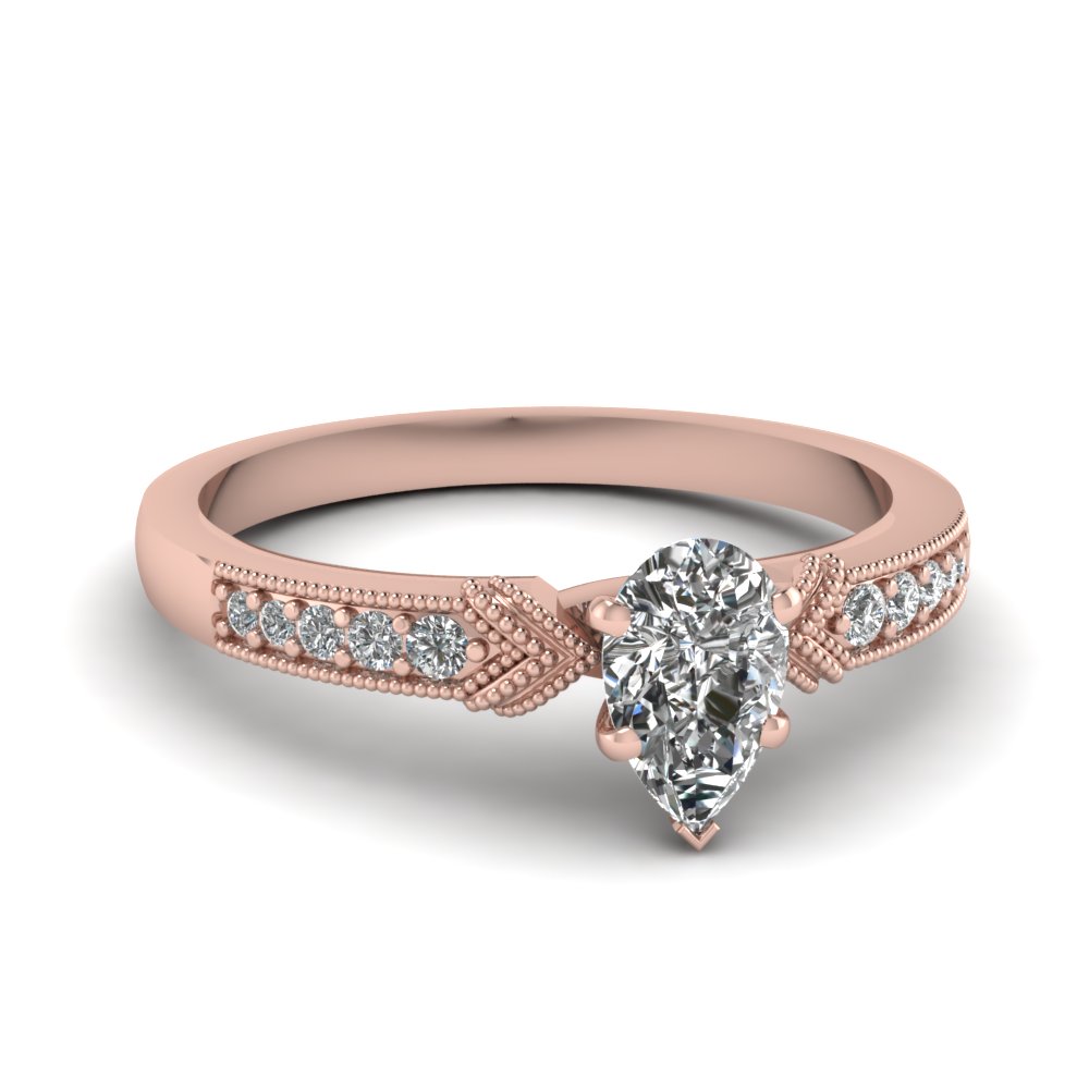 Latest Pear Diamond Engagement Rings 