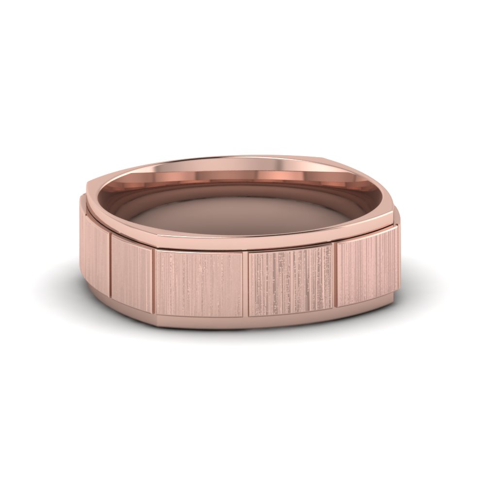 Rose Gold Texture Square Band