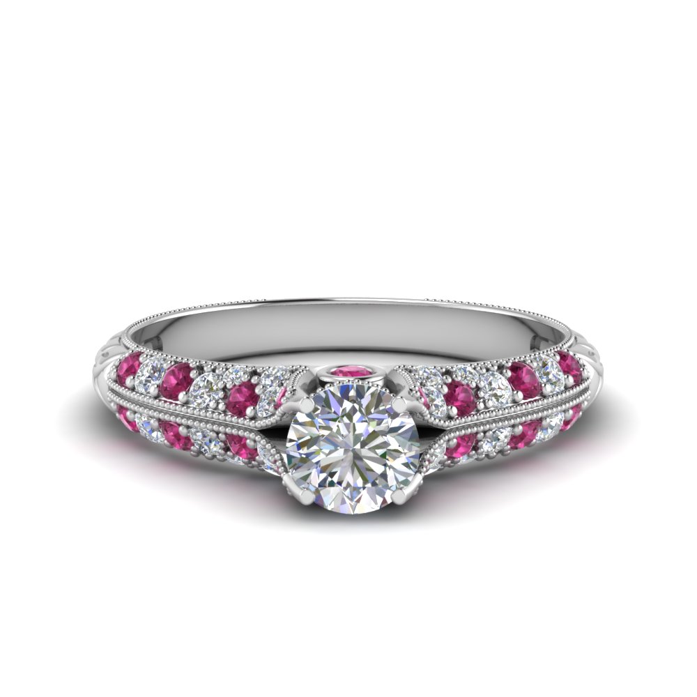 Round Vintage Engagement Rings