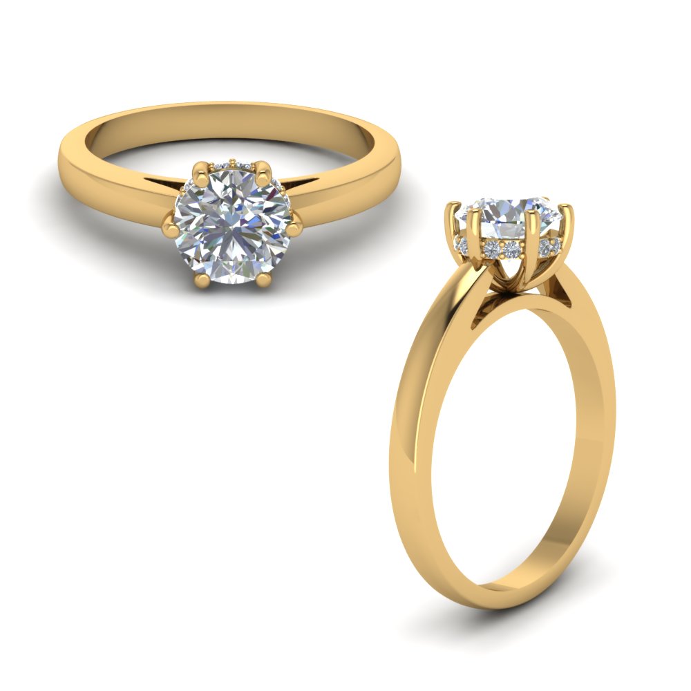  14k  Yellow  Gold  Engagement  Rings  Fascinating Diamonds