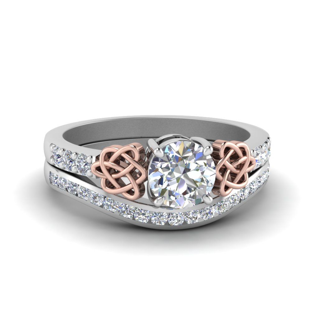 The Celtic Knot Diamond Bridal Ring Sets