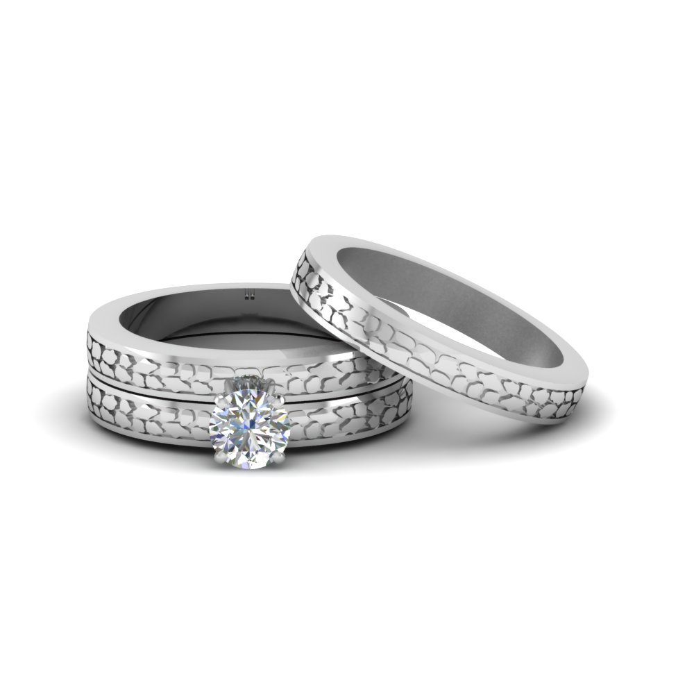 affordable trio wedding ring sets