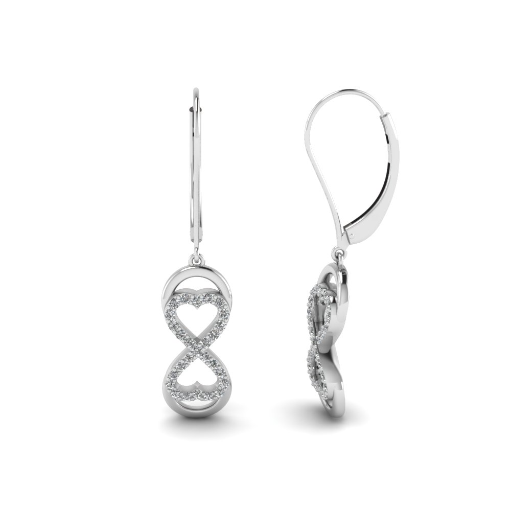 Infinity Diamond Drop Dangle Earring Infinity Diamond Drop Dangle Earring