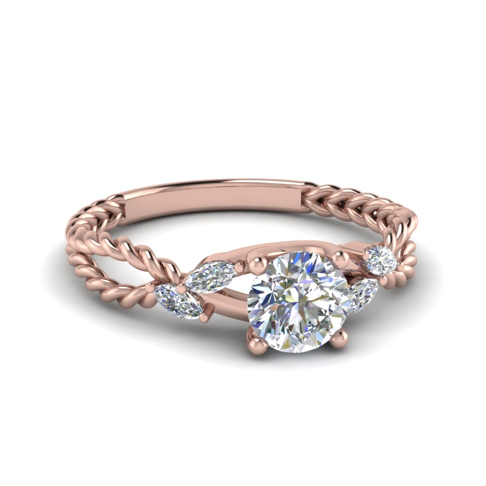 braided round cut diamond engagement ring in FD1099ROR NL RG.jpg
