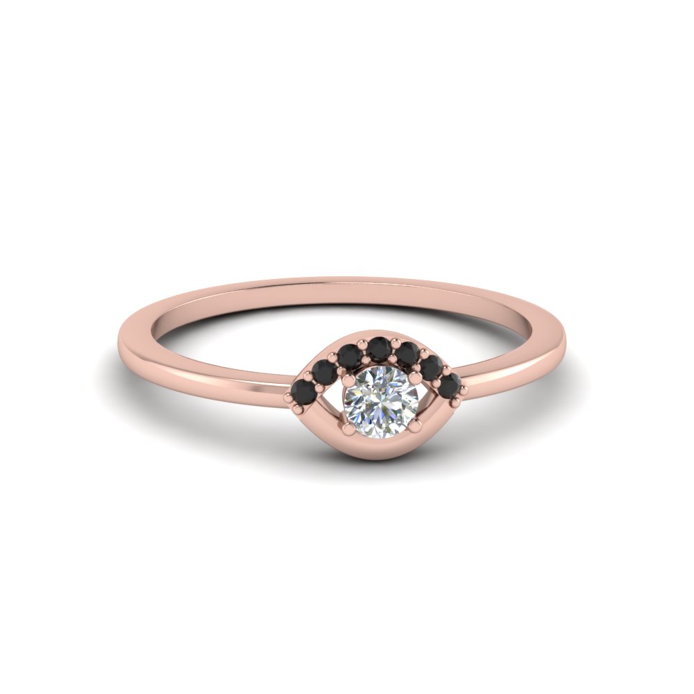 Rose gold promise hot sale rings for her