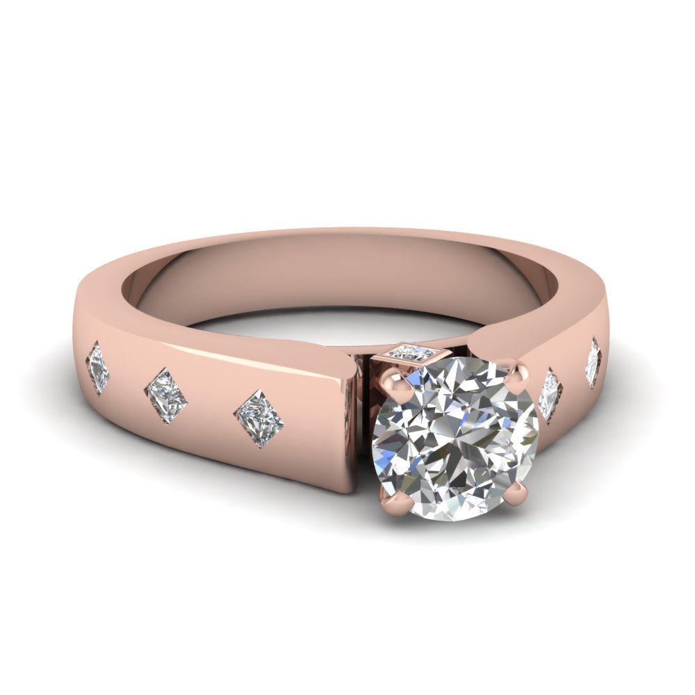 Engagement Ring Styles 1 Karat Round Cut