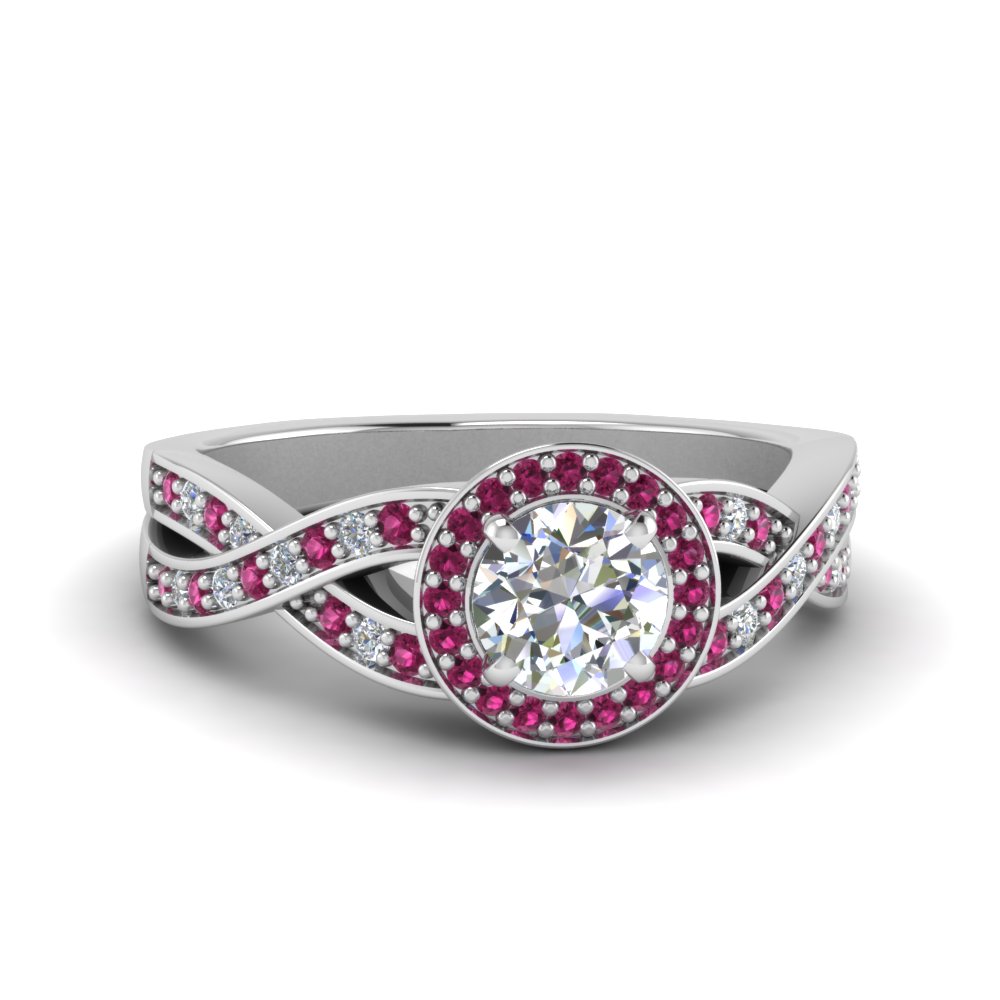 Intertwined Pink Sapphire Ring