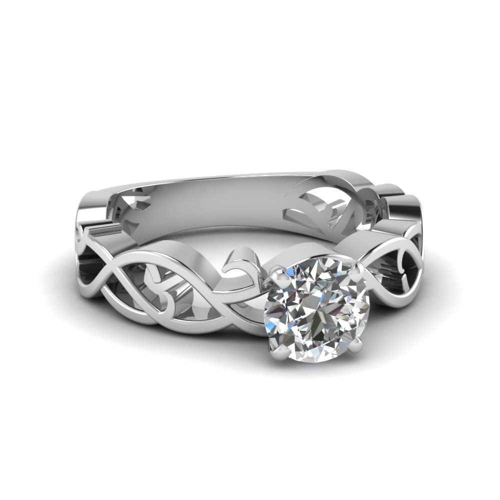 3/4 Carat Round Cut Women Diamond Engagement Ring