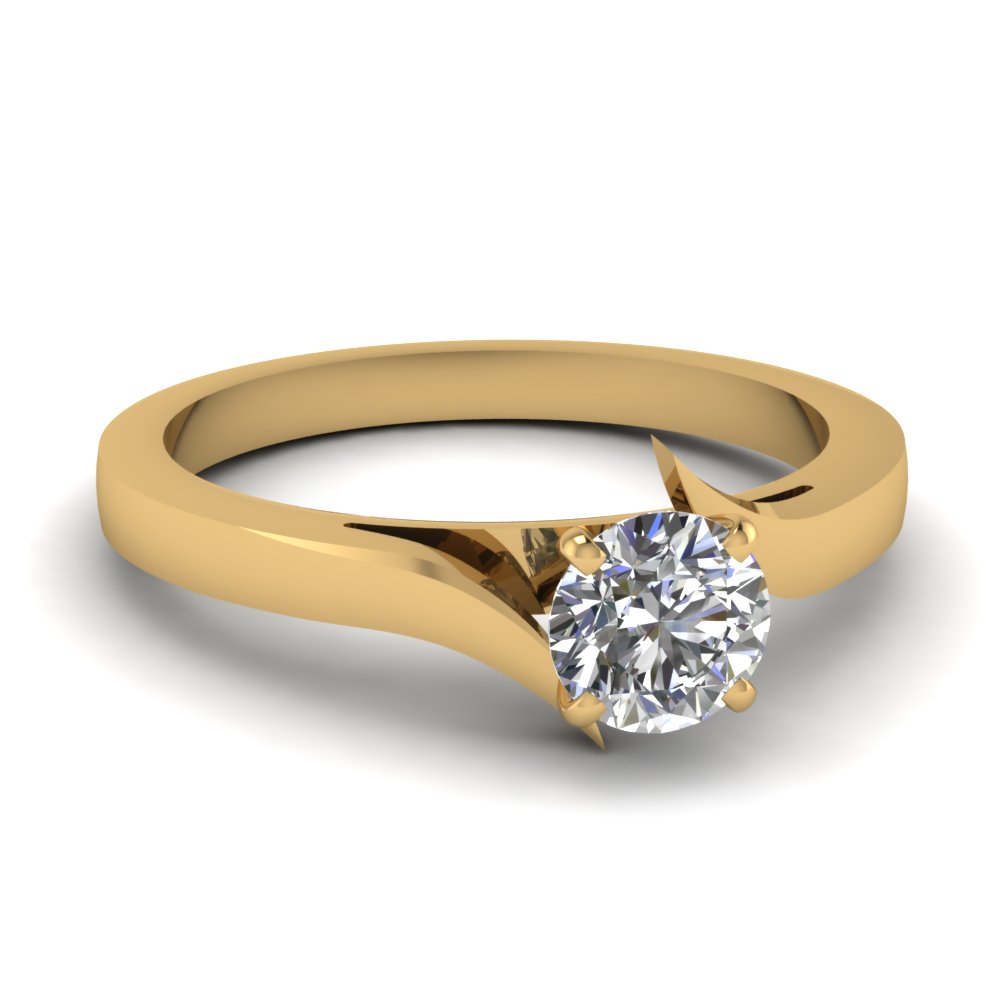 Round Cut Solitaire Engagement Rings