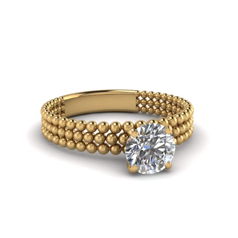 0.50 Carat Round Cut Diamond Engagement Ring